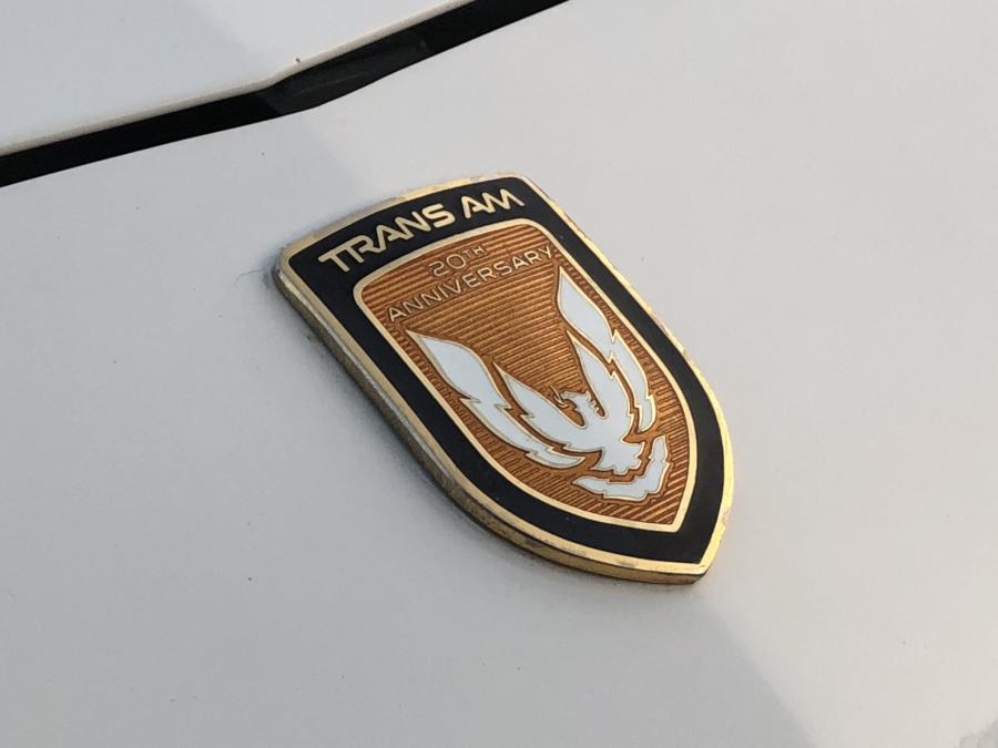 Логотип Pontiac Firebird Trans Am Turbo 20th Anniversary Indy 500 Pace Car (1 of 1555) 1989 года  (фото 12 из 60)